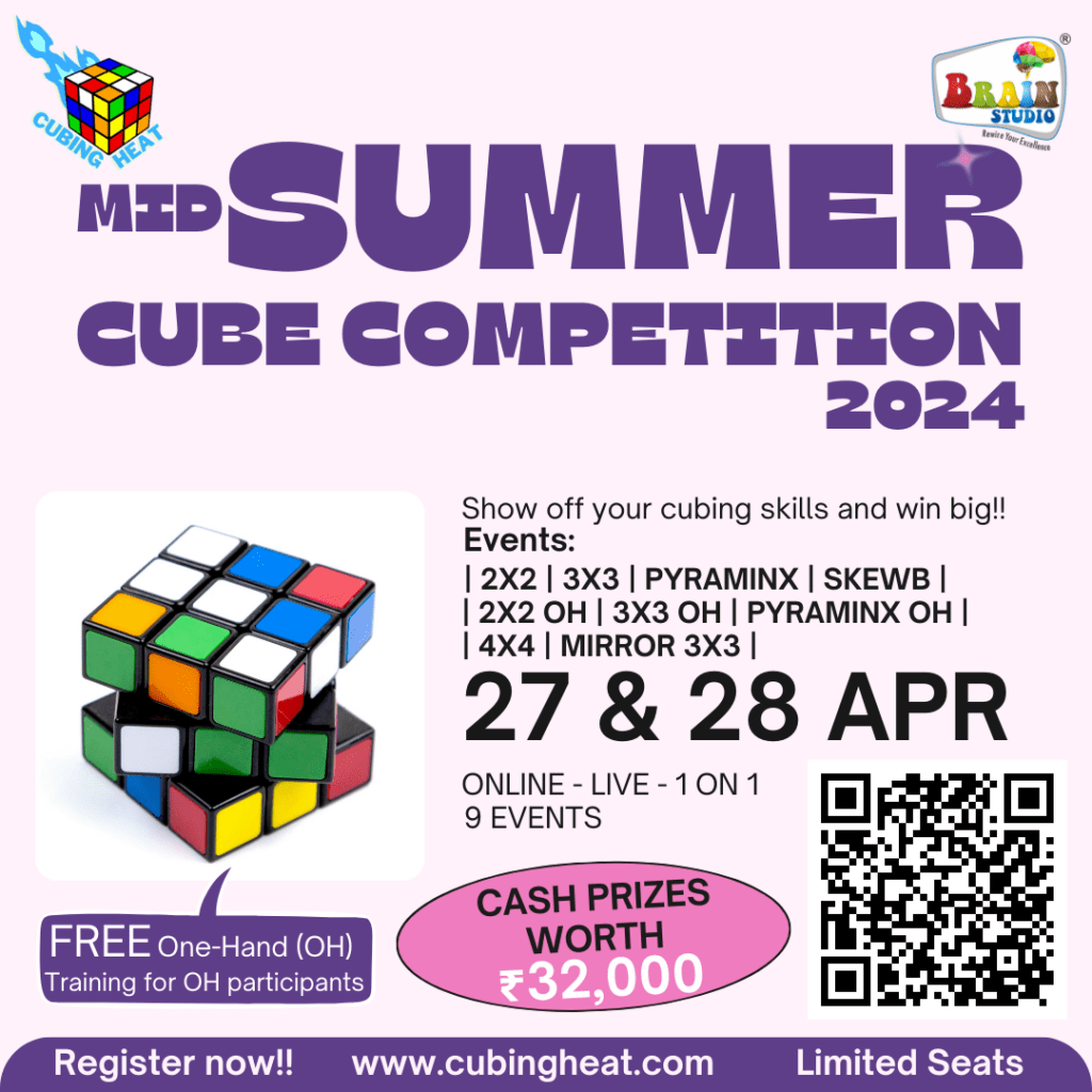 Mid Summer CUbe competition Brain Studio Website poster