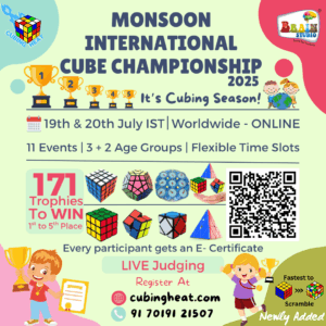 Monsoon International Cube Championship 2025 poster